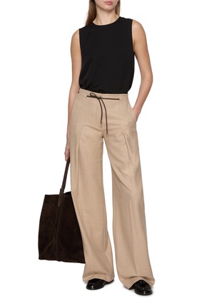 Figure View - Click To Enlarge - THEORY - Sleeveless Crewneck Silk Shell Top