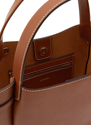 Detail View - Click To Enlarge - JOY GRYSON - Medium Vase Leather Tote Bag