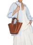 Front View - Click To Enlarge - JOY GRYSON - Medium Vase Leather Tote Bag