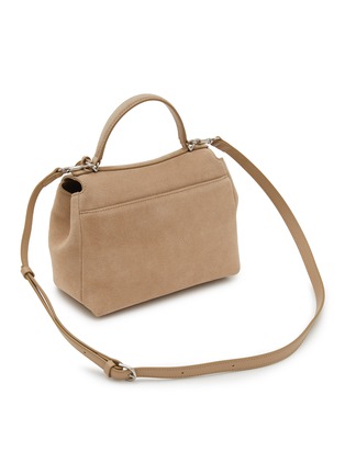 Detail View - Click To Enlarge - JOY GRYSON - Small Jupiter Suede Satchel Bag