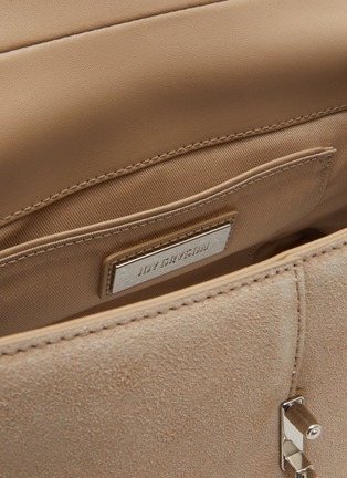 Detail View - Click To Enlarge - JOY GRYSON - Small Jupiter Suede Satchel Bag