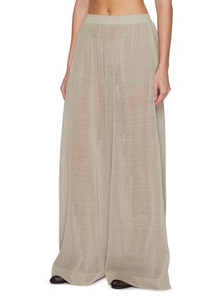 Front View - Click To Enlarge - ALAÏA - Slouchy Wide Leg Pants