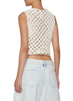 Back View - Click To Enlarge - ALAÏA - Crochet Tank Top
