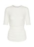 Main View - Click To Enlarge - ALAÏA - Ruched Fitted Jersey T-Shirt