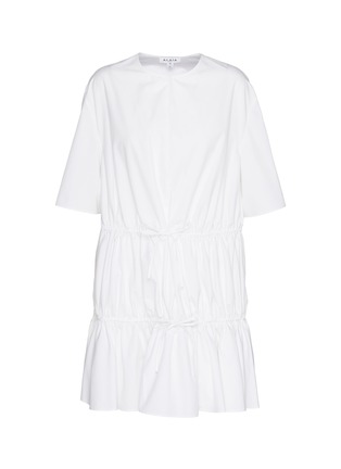 Main View - Click To Enlarge - ALAÏA - Ruched Cotton Mini Dress