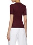 Back View - Click To Enlarge - ALAÏA - Mock Neck Wool Blend Top