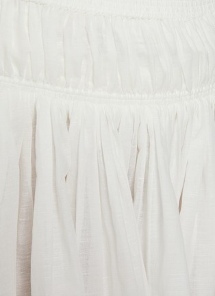  - ALAÏA - Ruffle Flared Cotton Poplin Mini Skirt