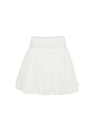 Main View - Click To Enlarge - ALAÏA - Ruffle Flared Cotton Poplin Mini Skirt
