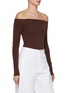Front View - Click To Enlarge - ALAÏA - Off Shoulder Bodysuit