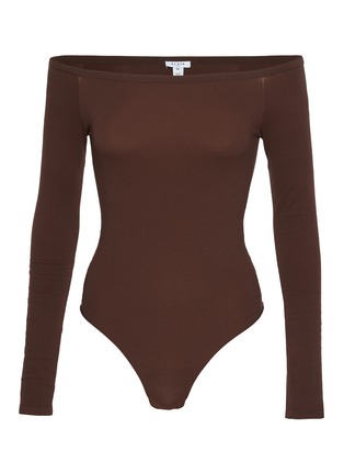 Main View - Click To Enlarge - ALAÏA - Off Shoulder Bodysuit