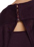  - ALAÏA - Back Cut Out Batwing Flared Linen Dress