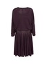 Main View - Click To Enlarge - ALAÏA - Back Cut Out Batwing Flared Linen Dress