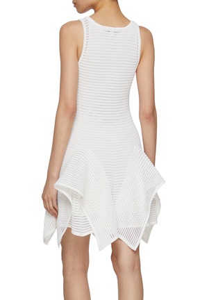 Back View - Click To Enlarge - ALAÏA - Ladder Effect Ruffle Dress
