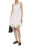 Figure View - Click To Enlarge - ALAÏA - Ladder Effect Ruffle Dress