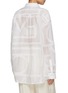 Back View - Click To Enlarge - TOTEME - Monogram Crochet Cotton Silk Shirt