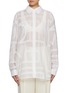Main View - Click To Enlarge - TOTEME - Monogram Crochet Cotton Silk Shirt