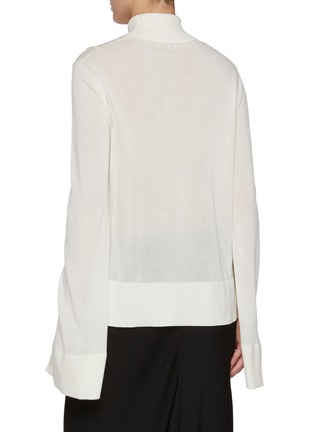 Back View - Click To Enlarge - TOTEME - High Slit Turtleneck Sweater