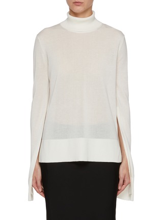 Main View - Click To Enlarge - TOTEME - High Slit Turtleneck Sweater