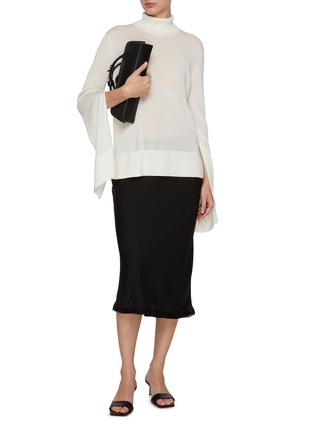 Figure View - Click To Enlarge - TOTEME - High Slit Turtleneck Sweater