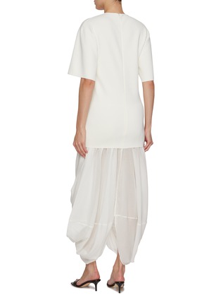 Back View - Click To Enlarge - TOTEME - Cocoon Tee Dress