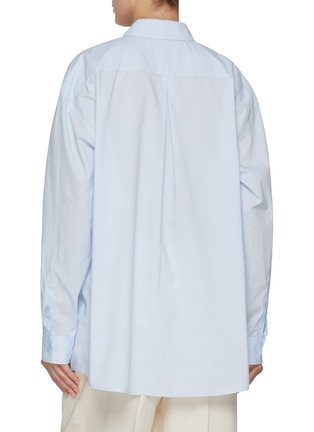 Back View - Click To Enlarge - TOTEME - Garderob Tumbled Cotton Shirt