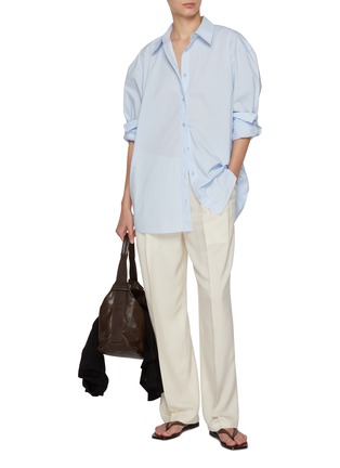 Figure View - Click To Enlarge - TOTEME - Garderob Tumbled Cotton Shirt