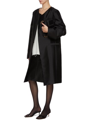 Figure View - Click To Enlarge - TOTEME - Garderob Paneled Leather Skirt