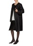 Figure View - Click To Enlarge - TOTEME - Garderob Paneled Leather Skirt