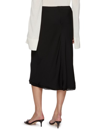 Back View - Click To Enlarge - TOTEME - Slip Midi Silk Skirt