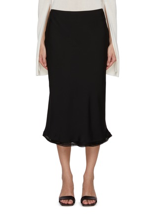 Main View - Click To Enlarge - TOTEME - Slip Midi Silk Skirt