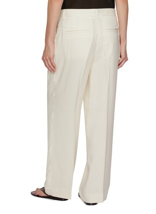 Back View - Click To Enlarge - TOTEME - Double Pleated Straight Leg Trousers