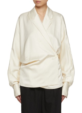 Main View - Click To Enlarge - TOTEME - Wrap Blouse