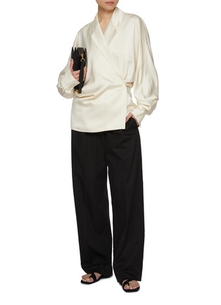 Figure View - Click To Enlarge - TOTEME - Wrap Blouse