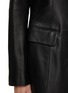  - TOTEME - Garderob Collarless Leather Jacket