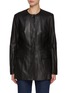 Main View - Click To Enlarge - TOTEME - Garderob Collarless Leather Jacket