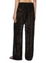 Back View - Click To Enlarge - TOTEME - Monogram Crochet Cotton Silk Pyjama Pants