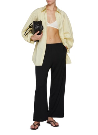 Figure View - Click To Enlarge - TOTEME - Cotton Silk Pants