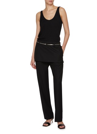 Figure View - Click To Enlarge - TOTEME - Wool Skirt Trousers