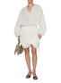 Figure View - Click To Enlarge - TOTEME - Drawstring Blouse Cotton Dress