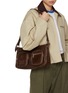 Figure View - Click To Enlarge - MARGESHERWOOD - Outpocket Leather Hobo Bag
