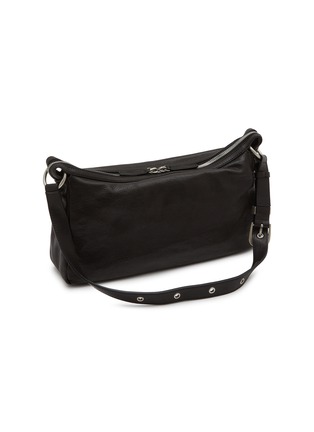 Detail View - Click To Enlarge - MARGESHERWOOD - Outpocket Washed Leather Hobo Bag
