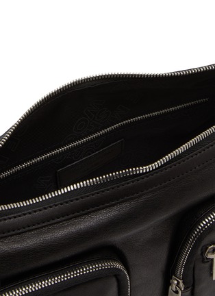 Detail View - Click To Enlarge - MARGESHERWOOD - Outpocket Washed Leather Hobo Bag