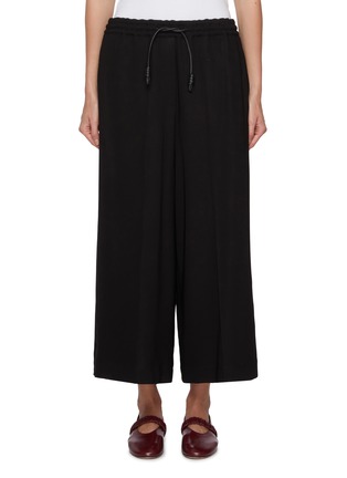 Main View - Click To Enlarge - LOEWE - Drawstring Cropped Silk Trousers