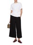 Figure View - Click To Enlarge - LOEWE - Drawstring Cropped Silk Trousers