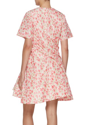 Back View - Click To Enlarge - LOEWE - Floral Twisted Dress