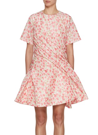Main View - Click To Enlarge - LOEWE - Floral Twisted Dress