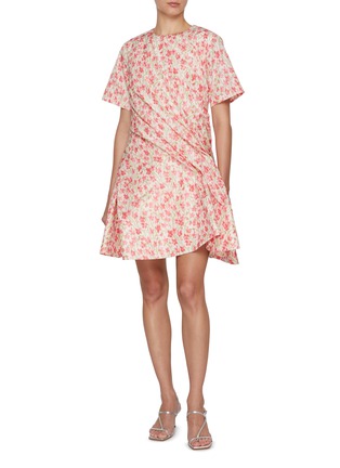 Figure View - Click To Enlarge - LOEWE - Floral Twisted Dress