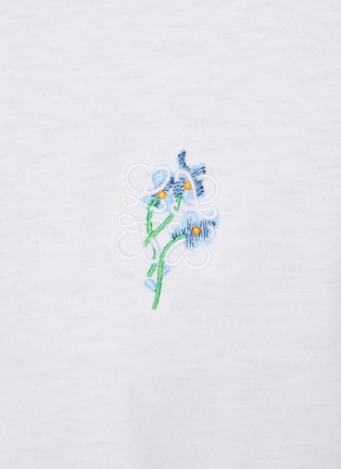  - LOEWE - Anagram Floral Embroidered Cotton T-shirt