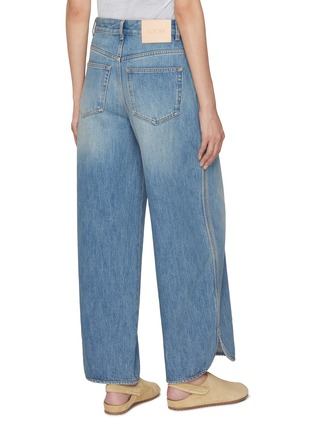 Back View - Click To Enlarge - LOEWE - Wide Leg Medium Wash Jeans
