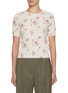 Main View - Click To Enlarge - LOEWE - Floral Short Sleeve Sweater